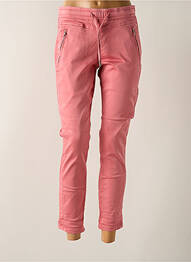 Pantalon 7/8 stretch taille normale rose RED BUTTON femme