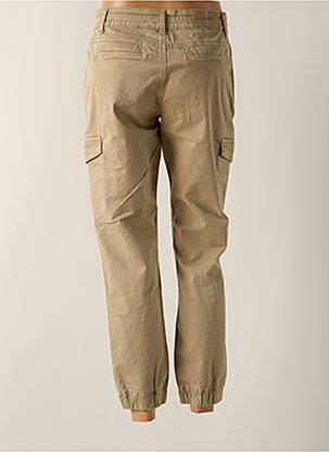 Pantalon cargo tissage popeline taille normale marron RED BUTTON femme