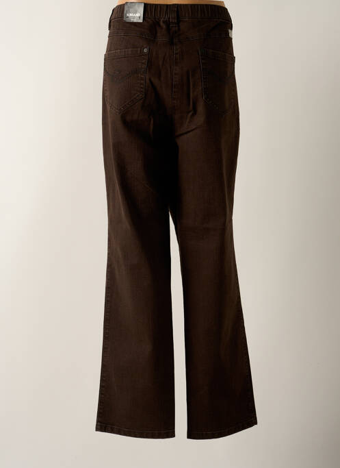 Jeans coupe droite stretch taille normale marron KJBRAND femme