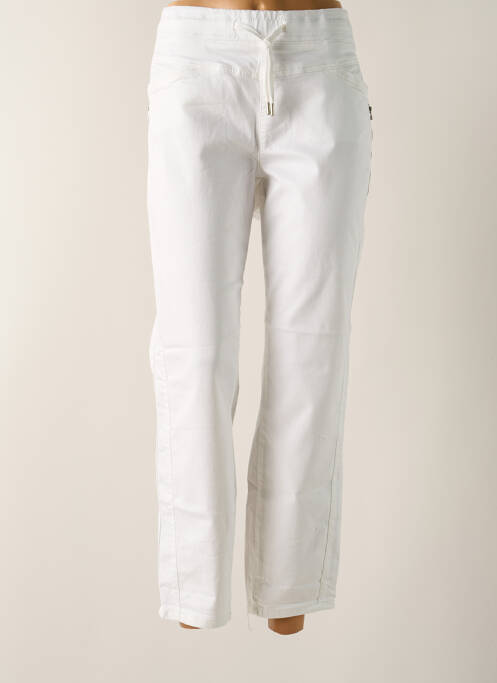 Pantalon droit blanc RED BUTTON pour femme