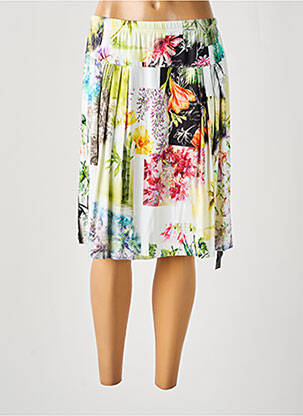 Jupe mi-longue taille normale vert ESCOLA femme
