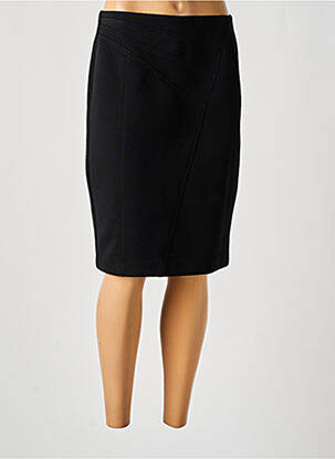 Jupe mi-longue stretch noir PAUSE CAFE femme