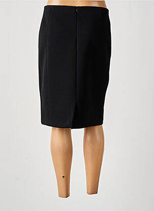 Jupe mi-longue stretch noir PAUSE CAFE femme