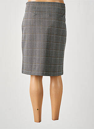 Jupe mi-longue stretch gris BRANDTEX femme