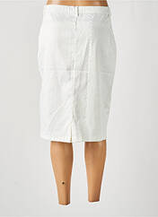 Jupe mi-longue blanc SIGNATURE pour femme seconde vue