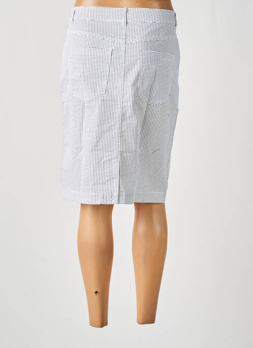 Jupe mi-longue taille haute blanc BRANDTEX femme