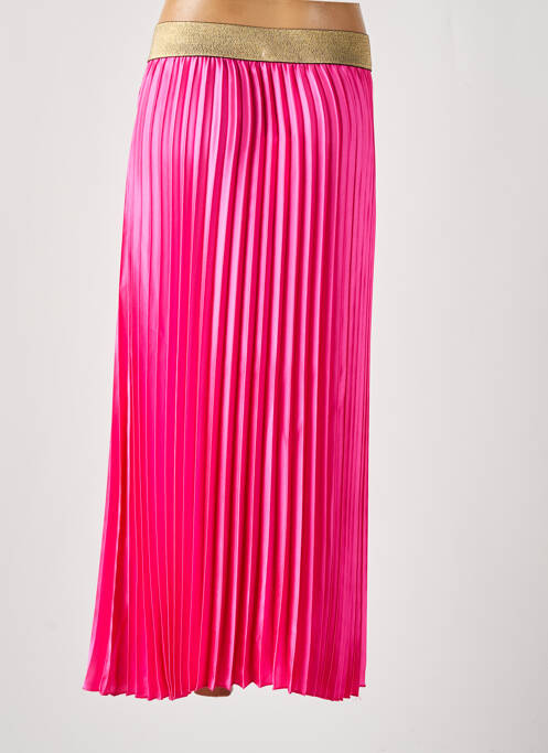 Jupe longue rose fonce C'MELODIE pour femme