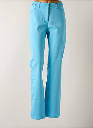Pantalon slim taille haute taille haute bleu SBELT JEANS femme