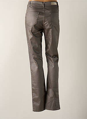 Pantalon slim taille haute taille haute gris SIGNE NATURE femme