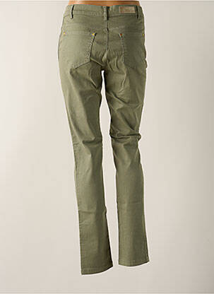 Jeans coupe slim stretch taille normale vert SIGNE NATURE femme