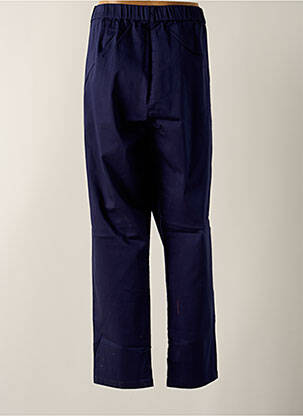 Pantalon droit stretch taille normale bleu SIGNATURE femme