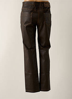 Pantalon slim tissage enduit taille normale marron DIVAS femme