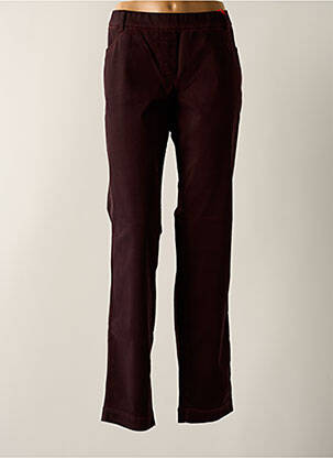 Jegging tissage popeline taille normale rouge ASCARI femme