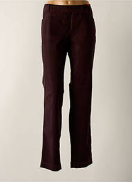 Jegging tissage popeline taille normale rouge ASCARI femme