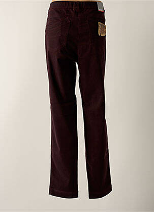 Jegging tissage popeline taille normale rouge ASCARI femme