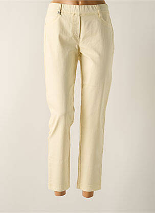 Jegging tissage popeline taille normale beige ASCARI femme