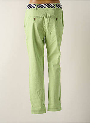 Pantalon chino tissage popeline taille normale vert TOM TAILOR femme