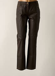 Pantalon slim marron DIVAS pour femme seconde vue