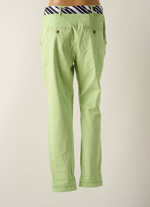 Pantalon chino tissage popeline taille normale vert TOM TAILOR femme