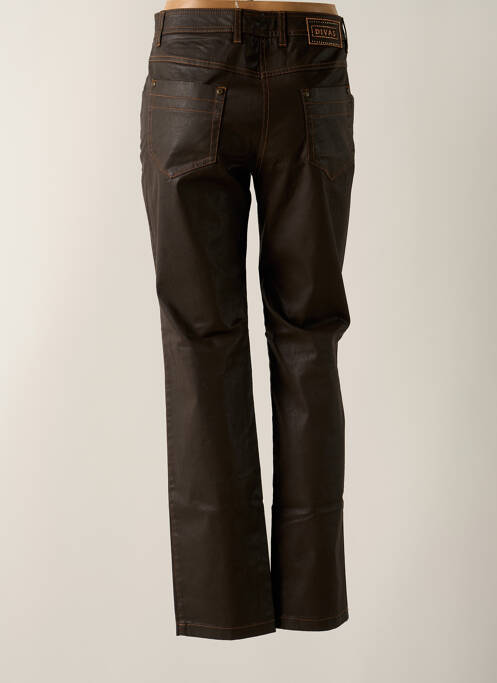 Pantalon slim marron DIVAS pour femme