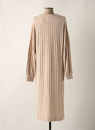 Robe longue manches longues manches longues beige ESPRIT femme