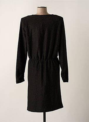 Robe mi-longue manches longues manches longues noir B.YOUNG femme