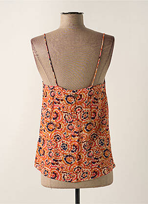 Top manches bretelles ajustables fines bretelles orange LOLA ESPELETA femme