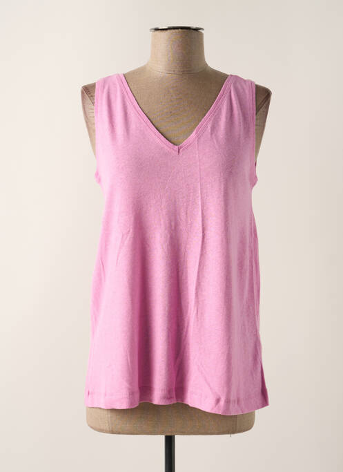 Débardeur col v sans manche rose ESPRIT femme