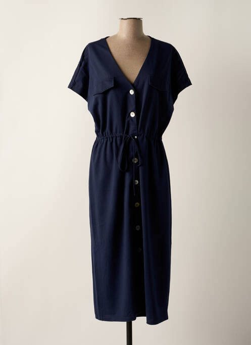 Robe mi-longue bleu VERO MODA pour femme