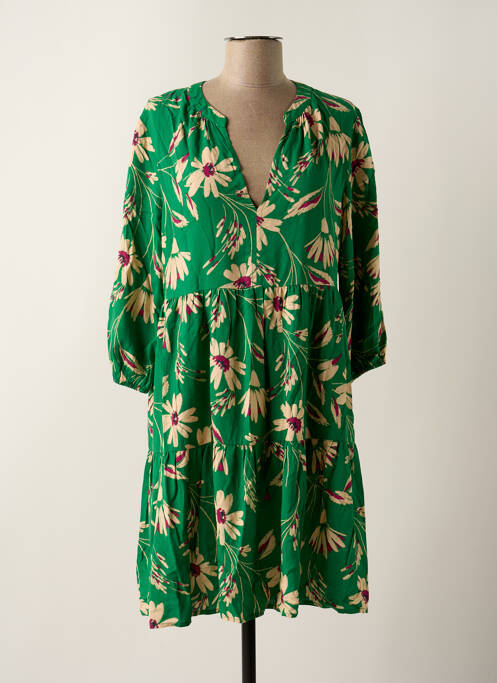 Robe mi-longue vert LA PETITE ETOILE pour femme