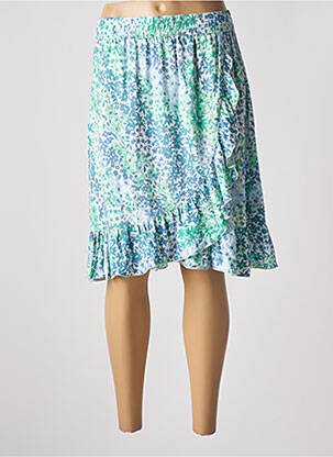 Jupe mi-longue taille haute bleu B.YOUNG femme