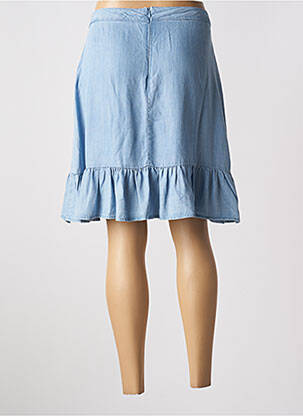 Jupe mi-longue taille haute bleu B.YOUNG femme