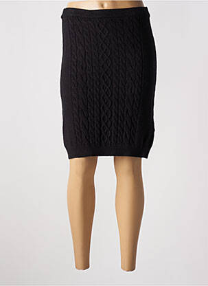 Jupe mi-longue taille haute noir CREAM femme
