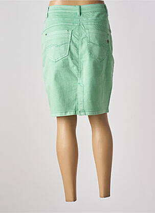 Jupe mi-longue stretch vert CREAM femme