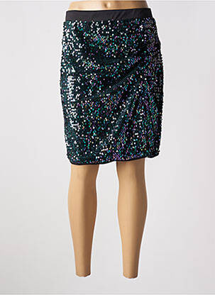 Jupe mi-longue stretch vert B.YOUNG femme