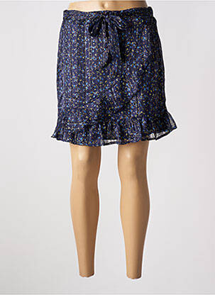 Jupe courte taille haute bleu LA PETITE ETOILE femme