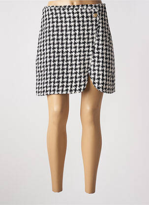 Jupe courte tissage tweed noir VERO MODA femme