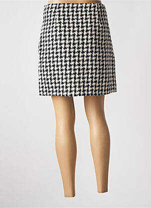Jupe courte tissage tweed noir VERO MODA femme