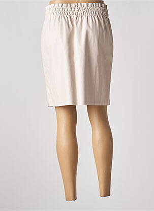 Jupe courte taille haute beige VERO MODA femme