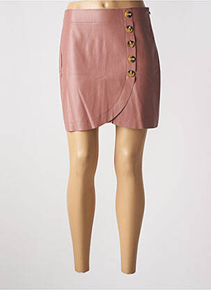 Jupe courte taille à pinces rose NOISY MAY femme