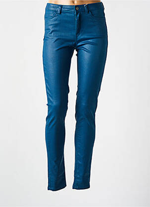 Jeans coupe slim stretch taille haute bleu ESPRIT femme