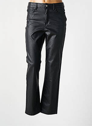 Pantalon droit stretch taille haute noir B.YOUNG femme