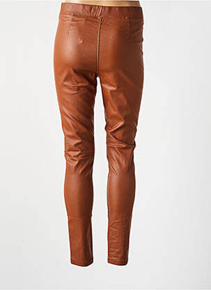 Legging effet matière satinée taille haute marron B.YOUNG femme