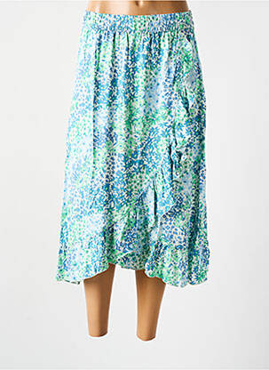 Jupe longue coupe évasée bleu B.YOUNG femme
