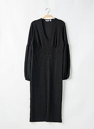 Robe longue manches longues manches longues noir B.YOUNG femme
