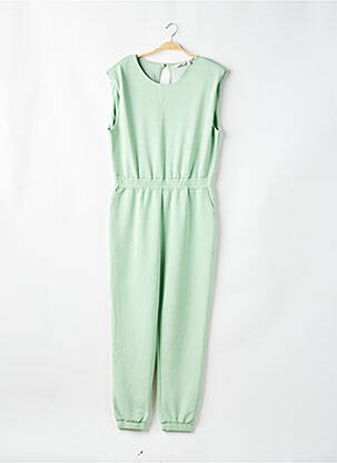 Combi-pantalon fermeture boutonnée au dos manches courtes vert B.YOUNG femme