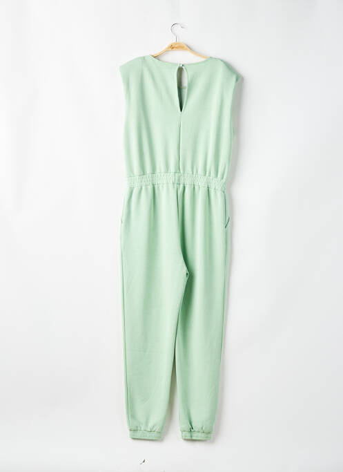 Combi-pantalon fermeture boutonnée au dos manches courtes vert B.YOUNG femme