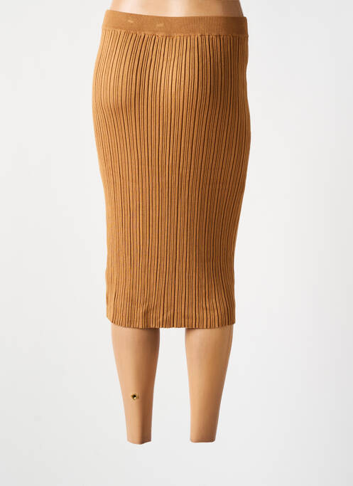 Jupe mi-longue marron ESPRIT femme