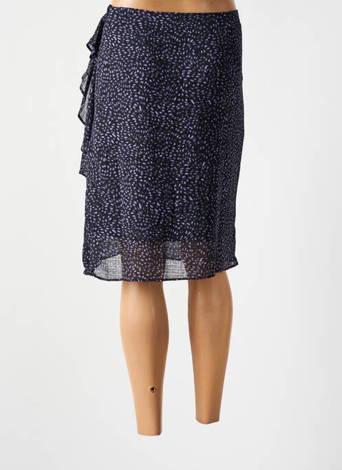 Jupe mi-longue violet ARTLOVE pour femme