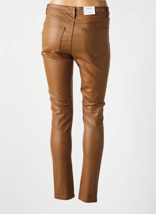 Pantalon slim marron B.YOUNG pour femme